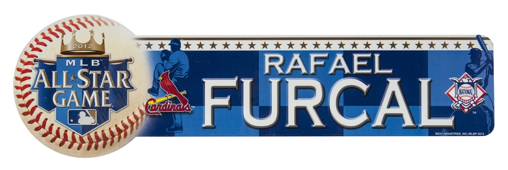 2012 Rafael Furcal All Star Game Locker Name Plate (Player LOA)